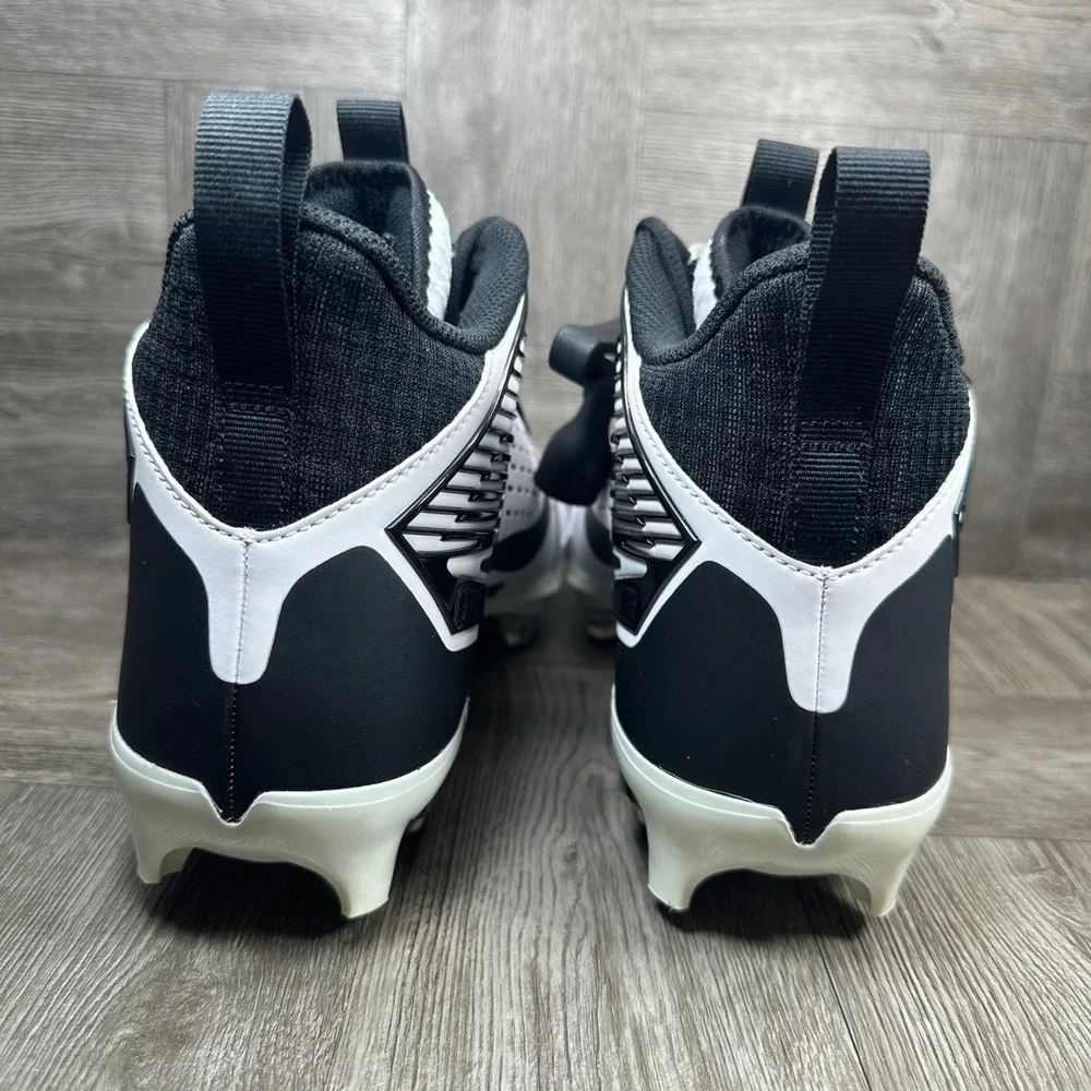 Nike Force Savage Pro 2 Mens 11 White Black Football Cleats NEW FJ8149-100